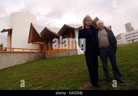 Sir Bob Geldof cancer care uni Stock Photo