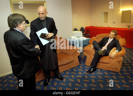 LABOUR Conference Karzai Stock Photo