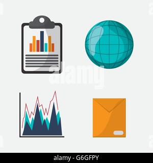 SEO icons, technology related, vector illustration Stock Vector
