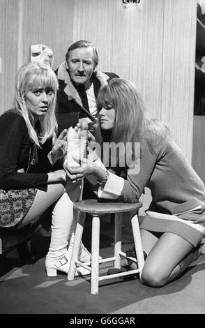 Doctor In Trouble, Leslie Phillips (being Lifted), 1970 Stock Photo - Alamy