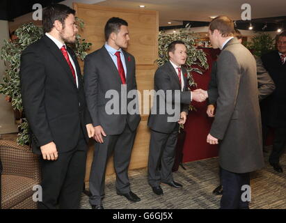 William visits Welsh Rugby Union Stock Photo