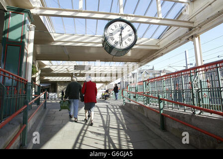 Transport - Carnforth Railway Station - 2003 Stock Photo