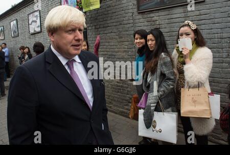 Boris Johnson visits China Stock Photo