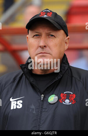 Leyton Orient Manager Russell Slade during the Sky Bet League One match at the Matchroom Stadium, London. Stock Photo