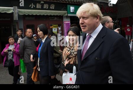 Boris Johnson visits China Stock Photo