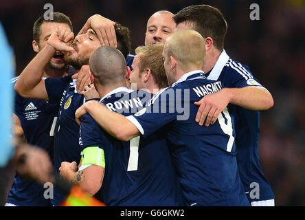 Soccer - FIFA 2014 World Cup - Qualifying - Group A - Scotland v Croatia - Hampden Park Stock Photo
