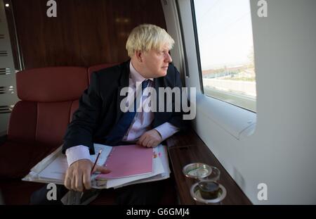 Boris Johnson visits China. s capital. Stock Photo