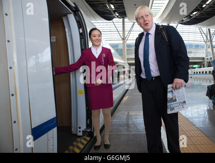 Boris Johnson visits China Stock Photo