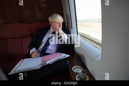 Boris Johnson visits China. s capital. Stock Photo