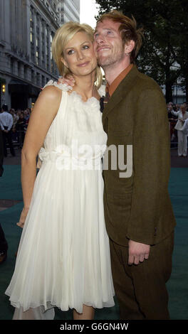 Alice Evans and Paul Kaye arrive for the world charity premiere of their new film Blackball at the Odeon West End in London's Leicester Square. Stock Photo