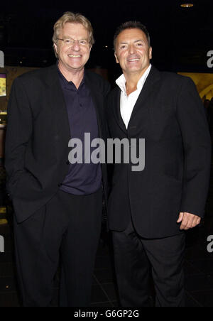 Stars of the film Jerry Springer (left) and Armand Assante arriving for the UK premiere of 'Citizen Verdict', at the Warner Village cinema in Leicester Square, London. Stock Photo