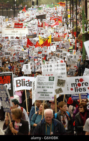 Anti-war protesters Stock Photo