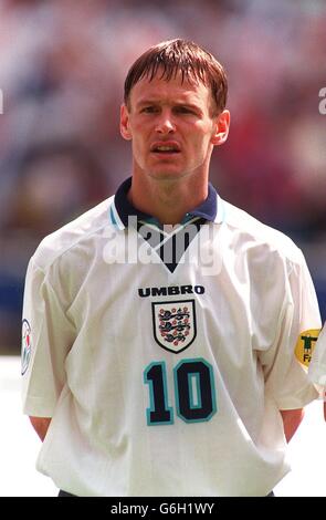 Euro 96 soccer - England v Scotland, Wembley. Teddy Sheringham, England Stock Photo