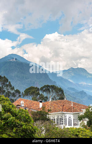 View from Monserrate Mountain in Bogota, Colombia Stock Photo