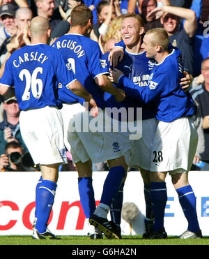 Everton v Leeds Stock Photo