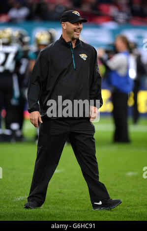 Jacksonville Jaguars head coach Gus Bradley watches his team during ...