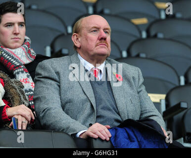 Rugby League - World Cup 2013 - Group A - England v Fiji - KC Stadium. Chairman of the Rugby Football League Brian Barwick in the stands during the 2013 World Cup match at the KC Stadium, Hull. Stock Photo