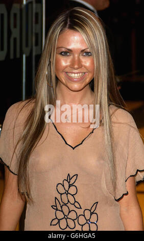 Actress Adele Silva attends the premiere of Bad Boys II at the Odeon Leicester Square in central London. Stock Photo