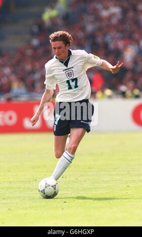 Euro 96 soccer - England v Scotland, Wembley. Steve McManaman, England Stock Photo