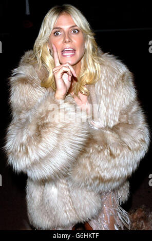 Model Heidi Klum arrives for the 15th World Music Awards at the Monte Carlo Sporting Club in Monaco. The annual awards are held under the royal patronage of Prince Albert of Monaco. Stock Photo