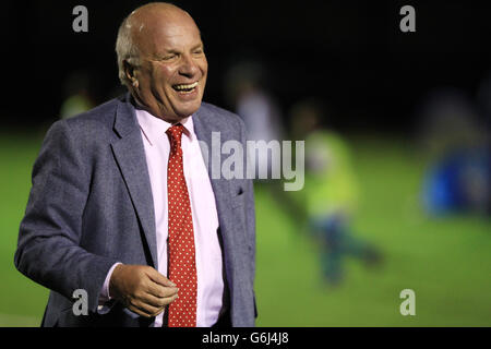 Football Association Chairman Greg Dyke speaks to the media on the new all weather pitches during the opening of the new football centre at the Gloucestershire FA HQ at Oaklands Park in Almondsbury. PRESS ASSOCIATION Photo. Picture date: Friday November 8, 2013. Photo credit should read: Nick Potts/PA Wire Stock Photo