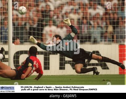 SOCCER - Euro 96 -England v Spain, Wembley