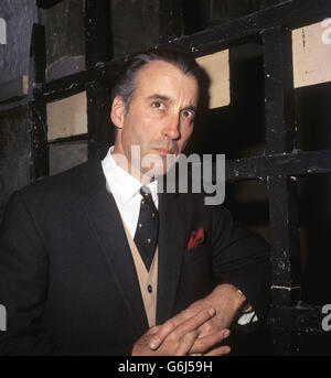 Actor Christopher Lee attends a birthday party in the Chamber of Horrors at Madame Tussauds. Stock Photo