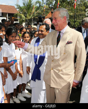 Royal visit to Sri Lanka - Day Three Stock Photo