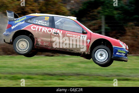 Colin McRae and his co-driver Derek Ringer in his Subaru
