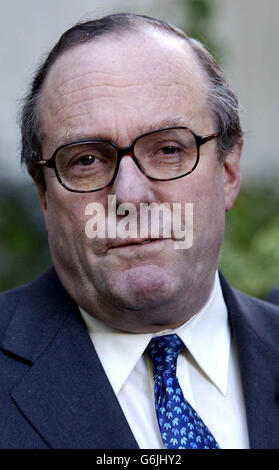 Deputy Chairman Michael Ancram outside the Conservative Party offices in London where he became the latest Tory heavyweight to step aside in favour of Michael Howard in the party leadership contest. Mr Ancram confirmed that as long as Mr Howard remained the sole candidate he would not put his own name forward for election. Stock Photo