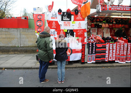 Soccer - Sky Bet Championship - Charlton Athletic v Ipswich Town - The Valley Stock Photo