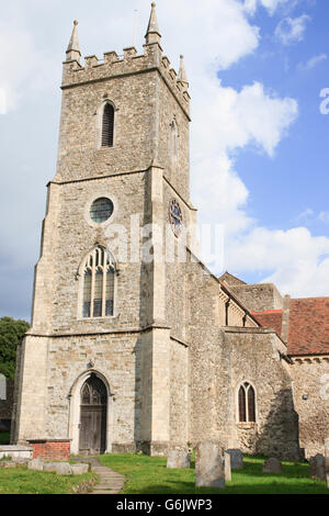 The 11th century church of St Leonard's with famous crypt, Hythe ...