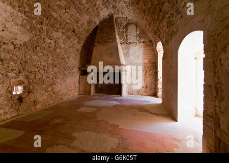 The cell of Honoré Gabriel Riqueti de Mirabeau, according to Alexander Dumas, Château d'If at the island Ile d'If Stock Photo