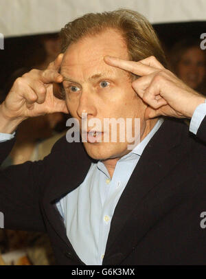 Actor Bill Nighy arrives for the premiere of the new film Love Actually at the Ziegfield Theatre in New York City. Stock Photo