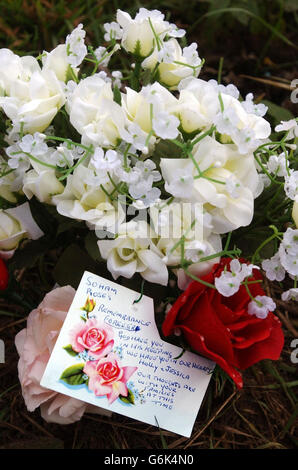 The isolated pathway leading towards the remote ditch where the bodies