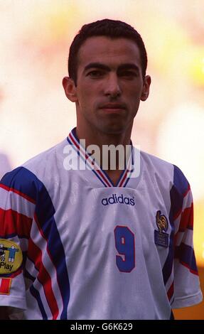Soccer.  Euro 96. France v Spain Stock Photo