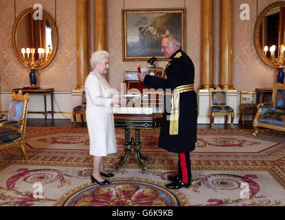 Lord Guthrie receives Field Marshal's Baton Stock Photo