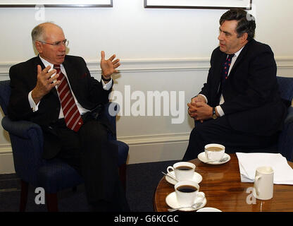 Gordon Brown & John Howard Stock Photo