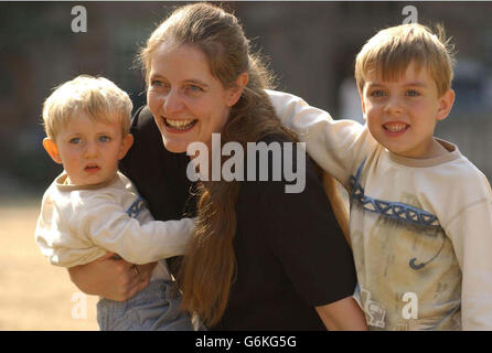 Diane Blood and children Stock Photo