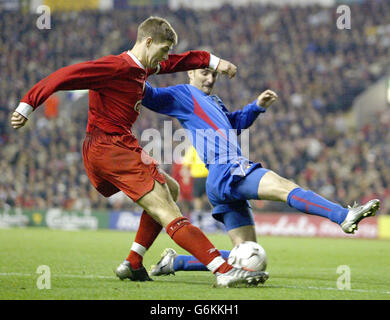 Liverpool v Steaua Bucharest Stock Photo