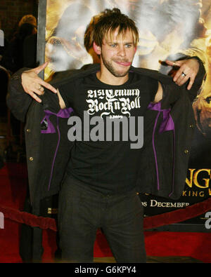 Actor Dominic Monaghan arrives for the premiere of his film, 'The Lord of the Rings: The Return of the King' at the Mann's Village Theatre in Los Angeles Stock Photo