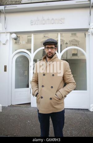 Nathan Engelbrecht outside his gallery Exhibitionist, in Blenheim Crescent, Notting Hill, London, where two signed works by Turner Prize-winning artist Damien Hirst have been stolen between 3am and 3.30am on Monday. Stock Photo