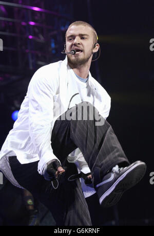 Justin Timberlake Earl's Court Stock Photo