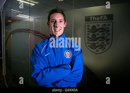 1 million Football Facility - Oaklands Park. Football Association Senior Fottball Development Officer Matt Boucher Stock Photo