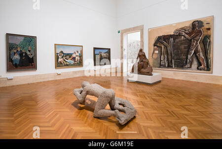 Gallery inside National Gallery of Modern and Contemporary Art, Rome, Italy Stock Photo