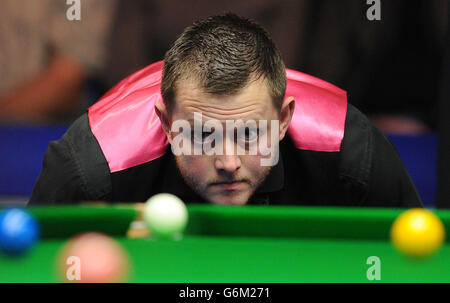 Mark Allen in action in his quarter final match against Ricky Walden during day ten of the williamhill.com UK Championships at The Barbican Centre, York. Stock Photo