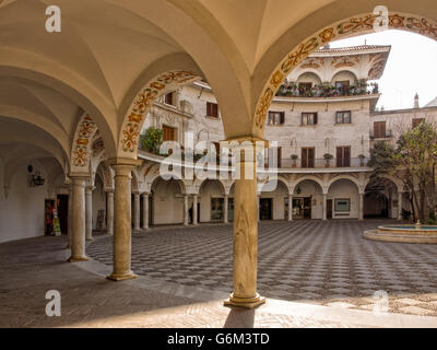 SEVILLE, SPAIN - MARCH 14, 2016:  Plaza del Cabildo Centre in Seville Stock Photo