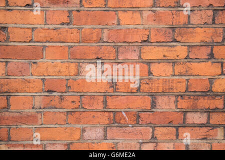 close-up of a red brick wall in Southwark, London SE1, UK Stock Photo