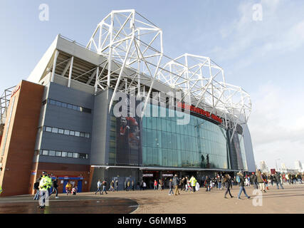 Soccer - Barclays Premier League - Manchester United v West Ham United - Old Trafford. A general view outside Old Trafford Stock Photo