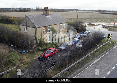 A view of the house near Wetherby in West Yorkshire where Primrose Shipman lives. Her husband, Dr Harold Shipman, who was convicted of the murder of 15 of his patients, was found dead in his cell in Wakefield prison after hanging himself with bed sheets. Stock Photo